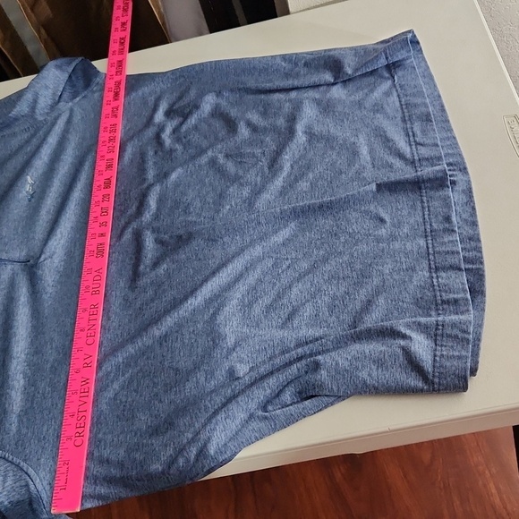 Greg Norman Shirt Mens Pullover Fishing Shark XL Blue Quarter Zip - Picture 7 of 8